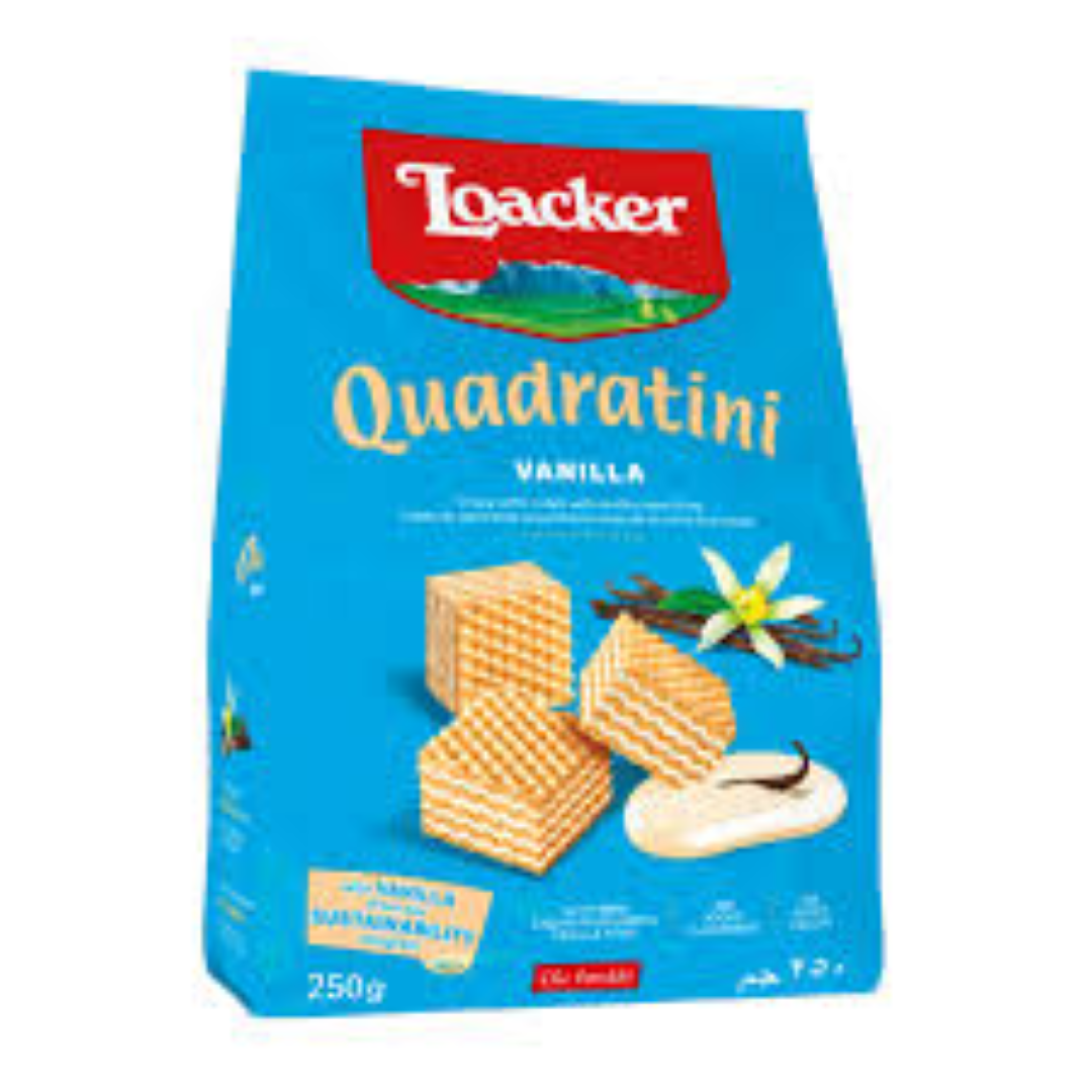 LOACKER QUADRATINI VANILLA 250G